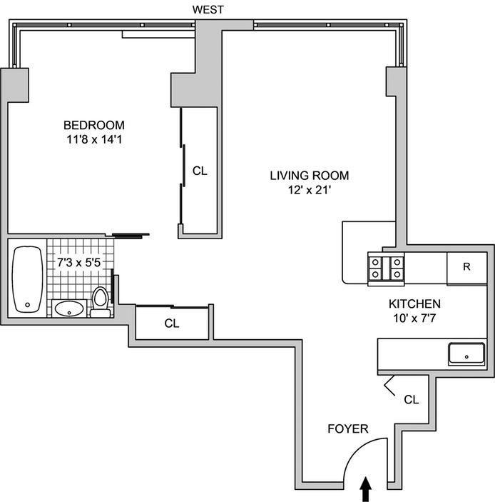 Floorplan for 111 West 67th Street