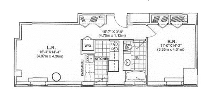 Floorplan for 215 East 96th Street