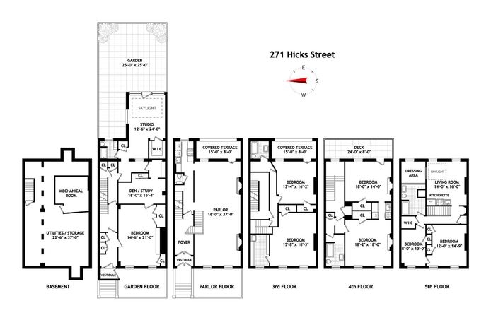 Floorplan for 271 Hicks Street