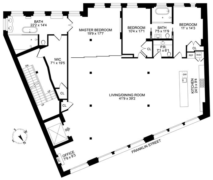Floorplan for 149 Franklin Street