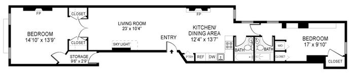 Floorplan for 172 East 90th Street