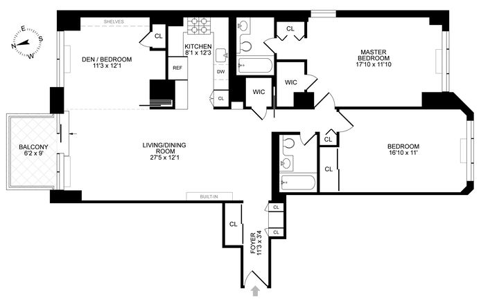 Floorplan for 444 East 86th Street