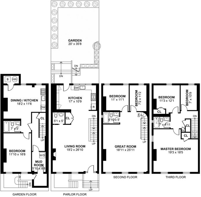 Floorplan for 268 Clermont Avenue