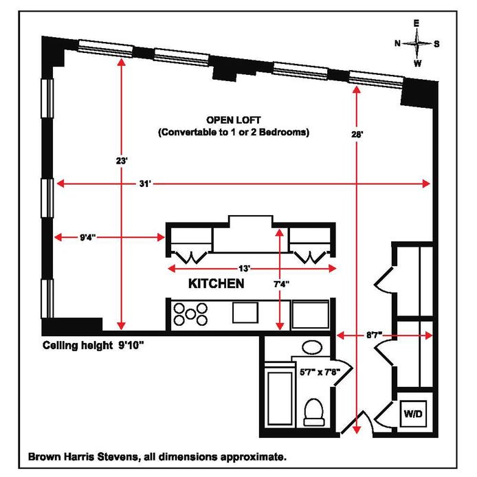 Floorplan for 55 Liberty Street, 24A