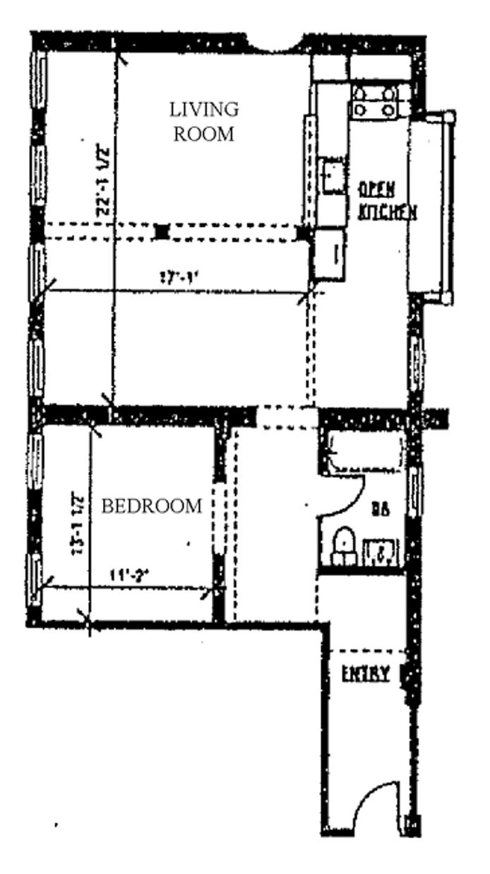 Floorplan for 62 Beach Street, 3F