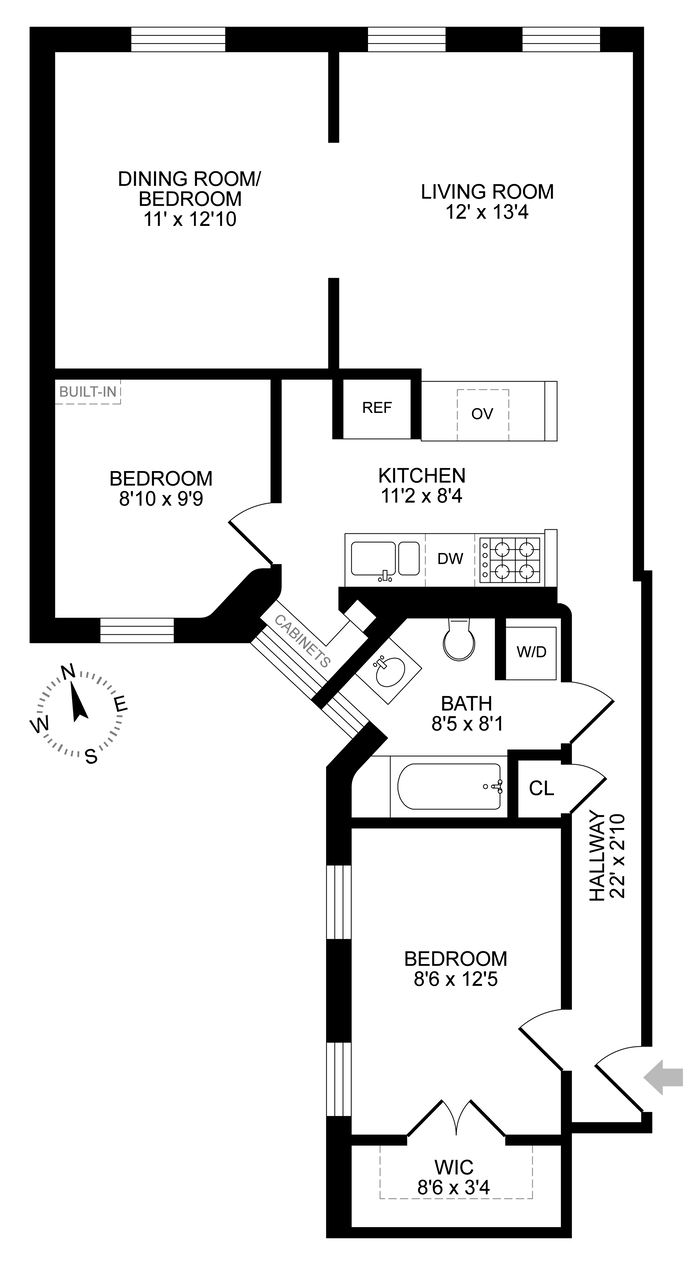 Floorplan for 170 West 89th Street