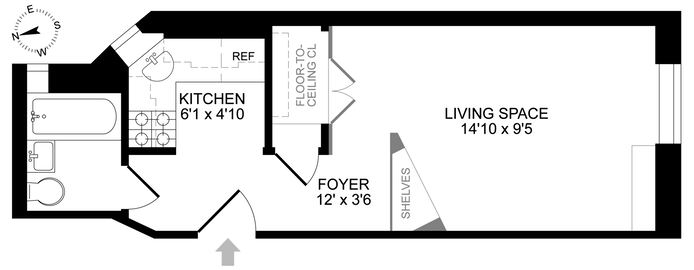 Floorplan for 529 East 88th Street