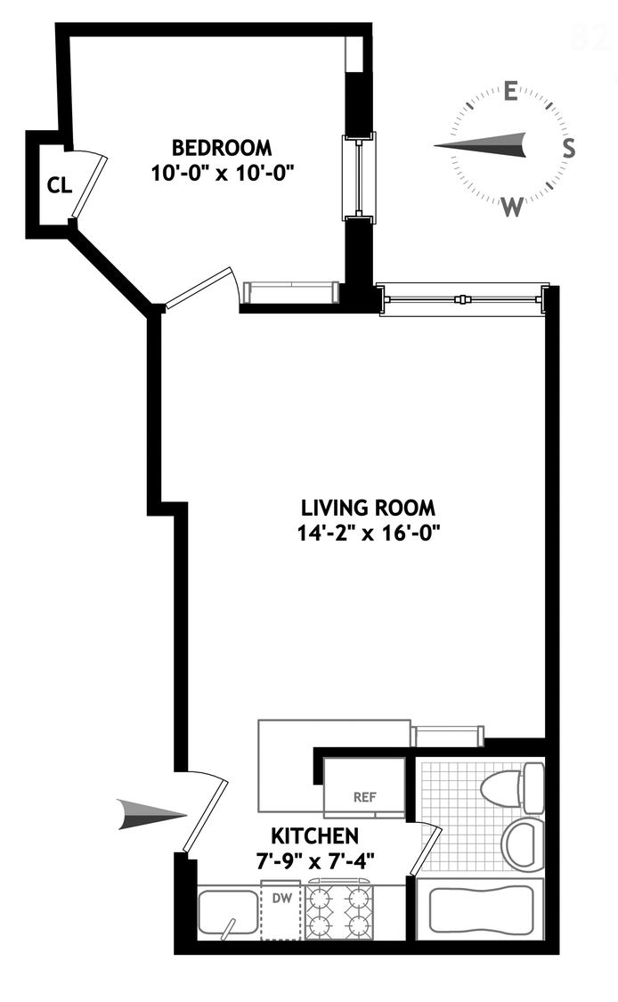 Floorplan for 82 Irving Place