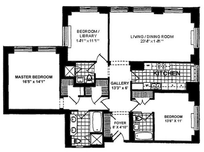 Floorplan for 181 East 65th Street, 5B