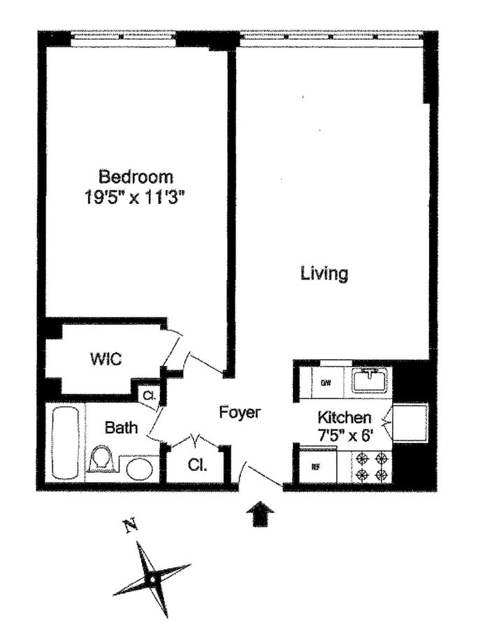 Floorplan for 414 West 54th Street