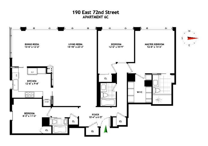 Floorplan for 190 East 72nd Street