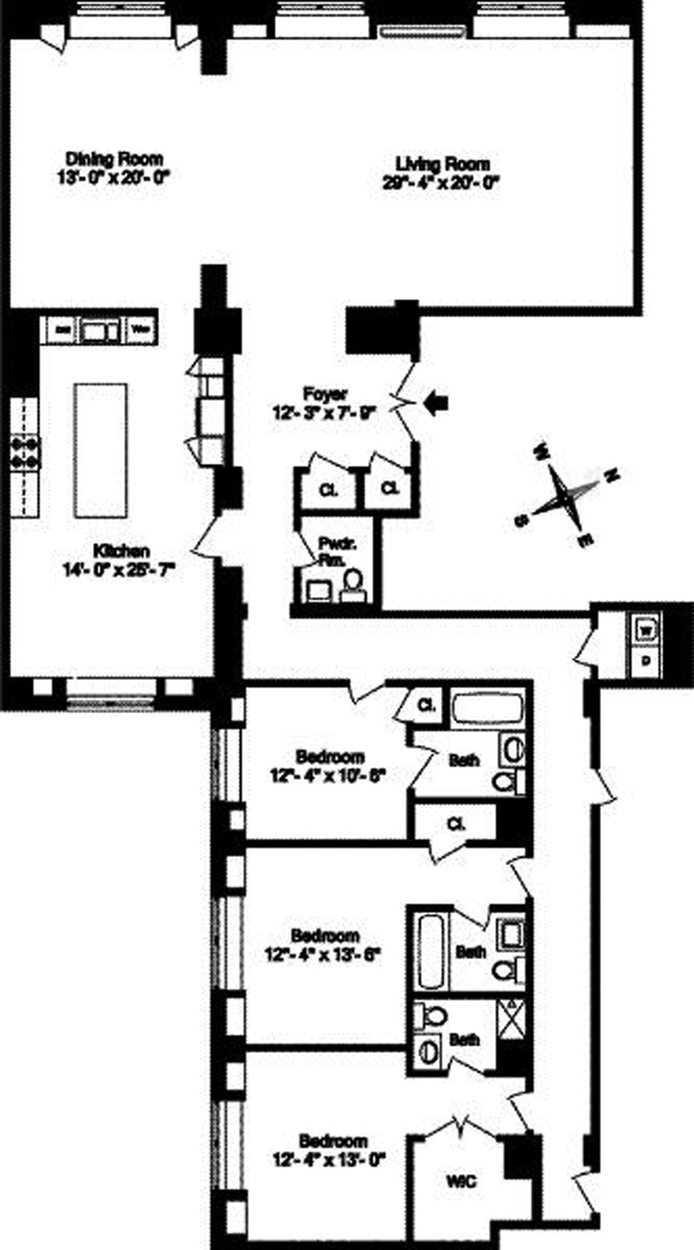 Floorplan for 995 Fifth Avenue, 9S