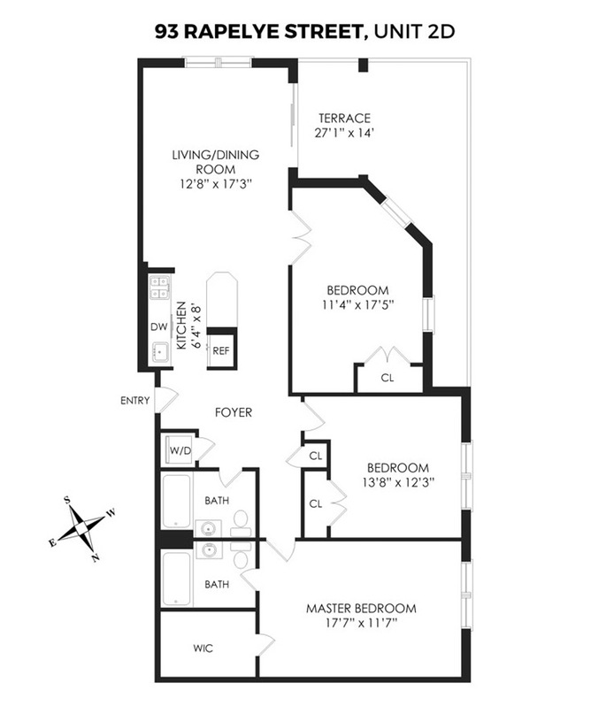 Floorplan for 93 Rapelye St, 2D