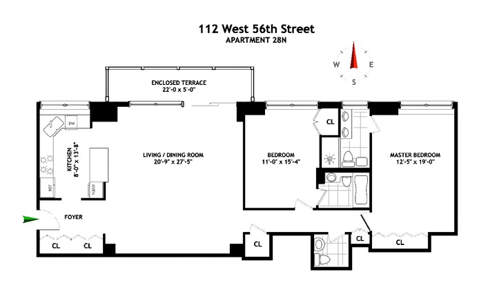 Floorplan for 112 West 56th Street