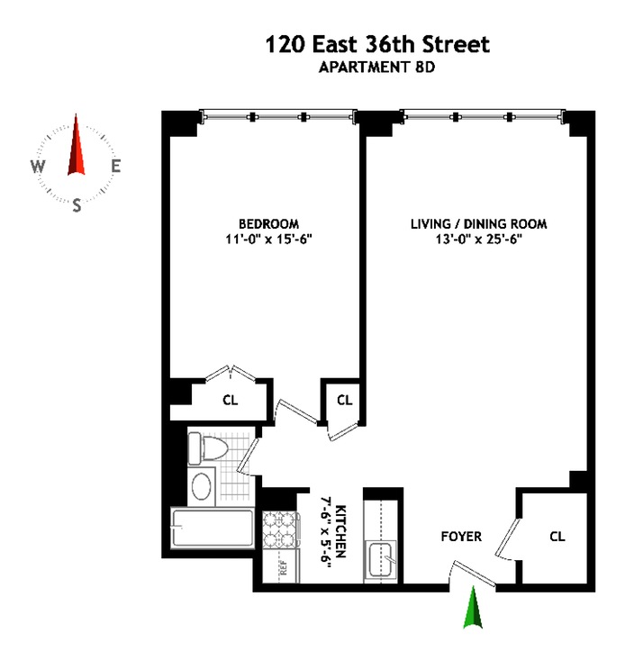 Floorplan for 120 East 36th Street