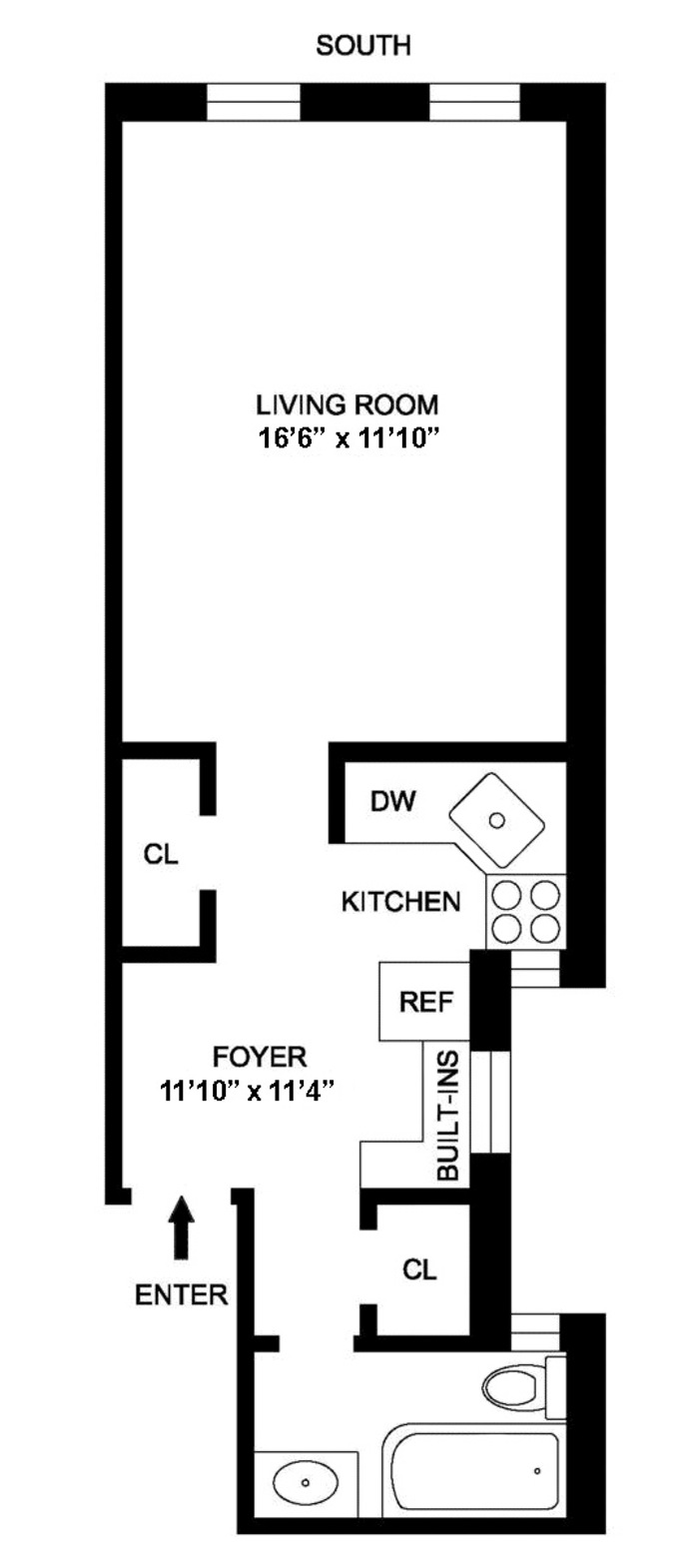 Floorplan for 343 East 51st Street