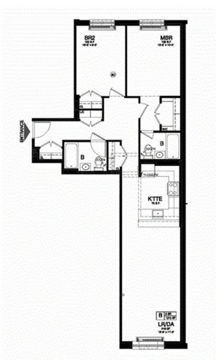Floorplan for 2373 Adam Clayton Powell, 5B
