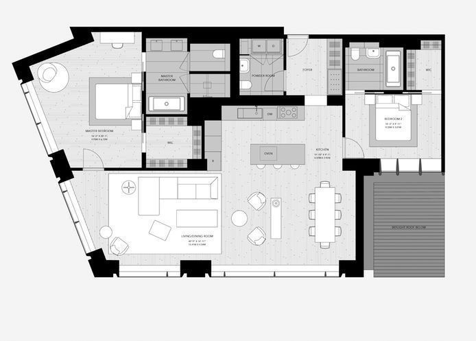 Floorplan for 551 West 21st Street, 4C