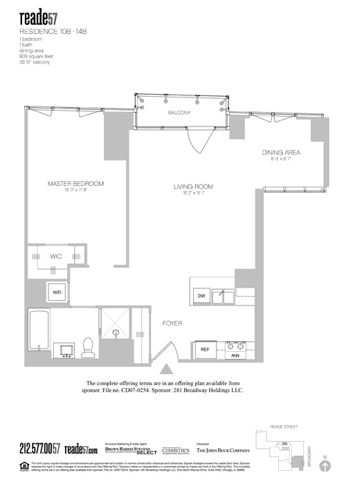 Floorplan for 57 Reade Street