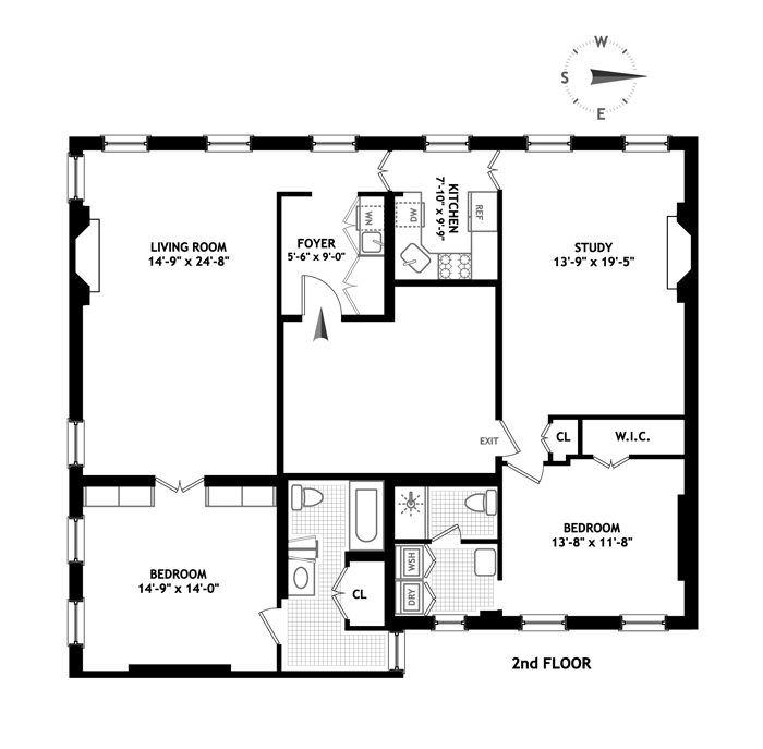 Floorplan for 369 Bleecker Street