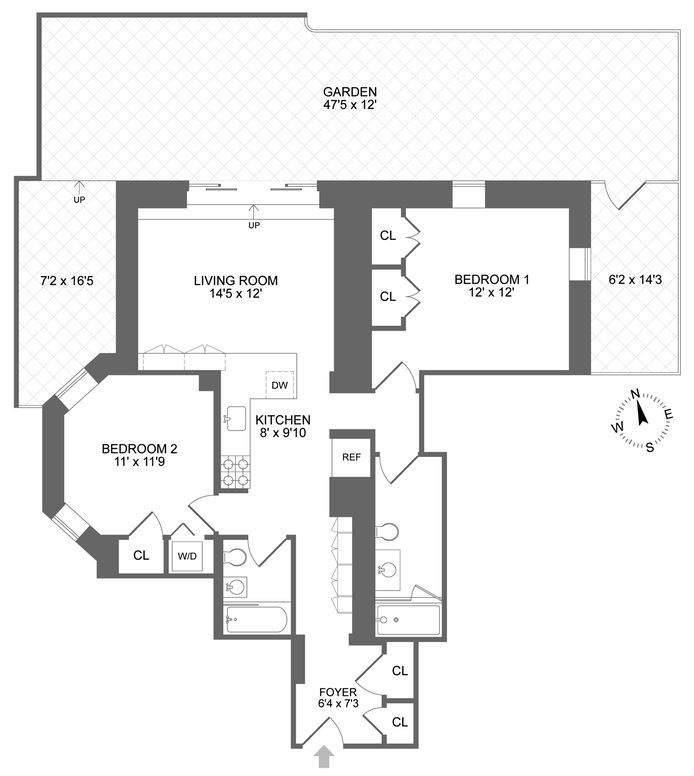 Floorplan for 105 East 19th Street