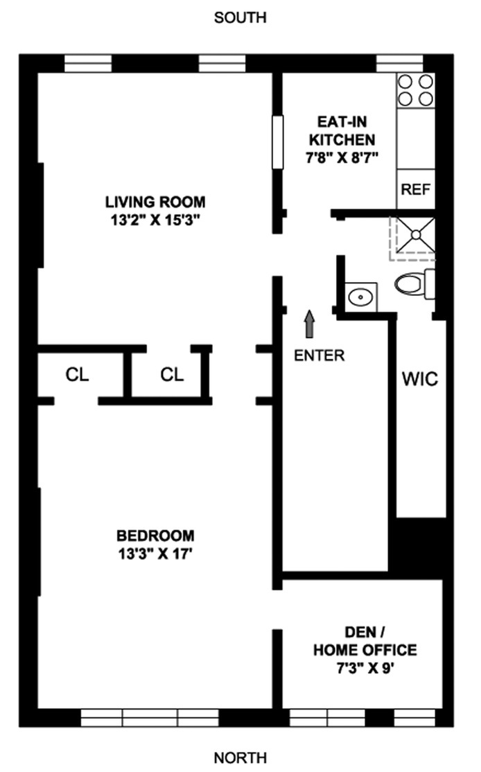 Floorplan for 302 West 102nd Street
