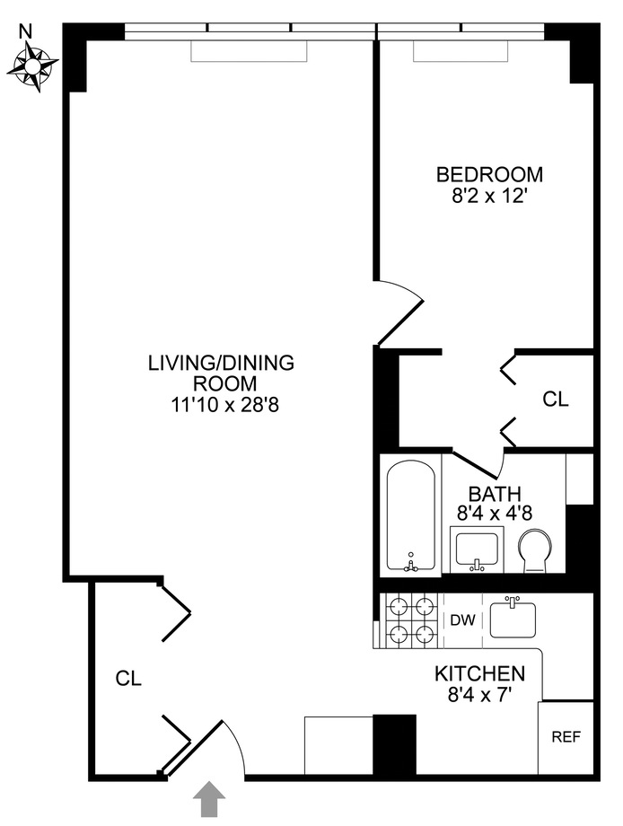 Floorplan for 520 East 72nd Street, 14B