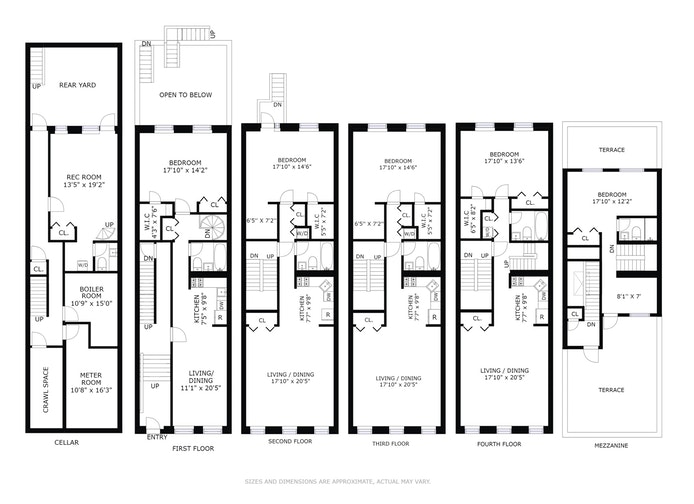 Floorplan for 203 East 7th Street