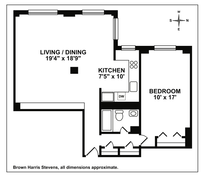 Floorplan for 345 Clinton Ave