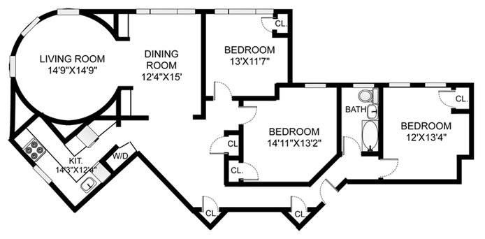 Floorplan for 310 Windsor Place