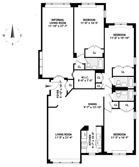 Floorplan for 301 East 62nd Street