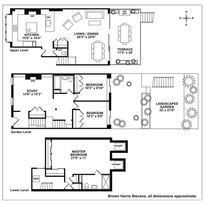 Floorplan for 308 West 19th Street, Townhouse