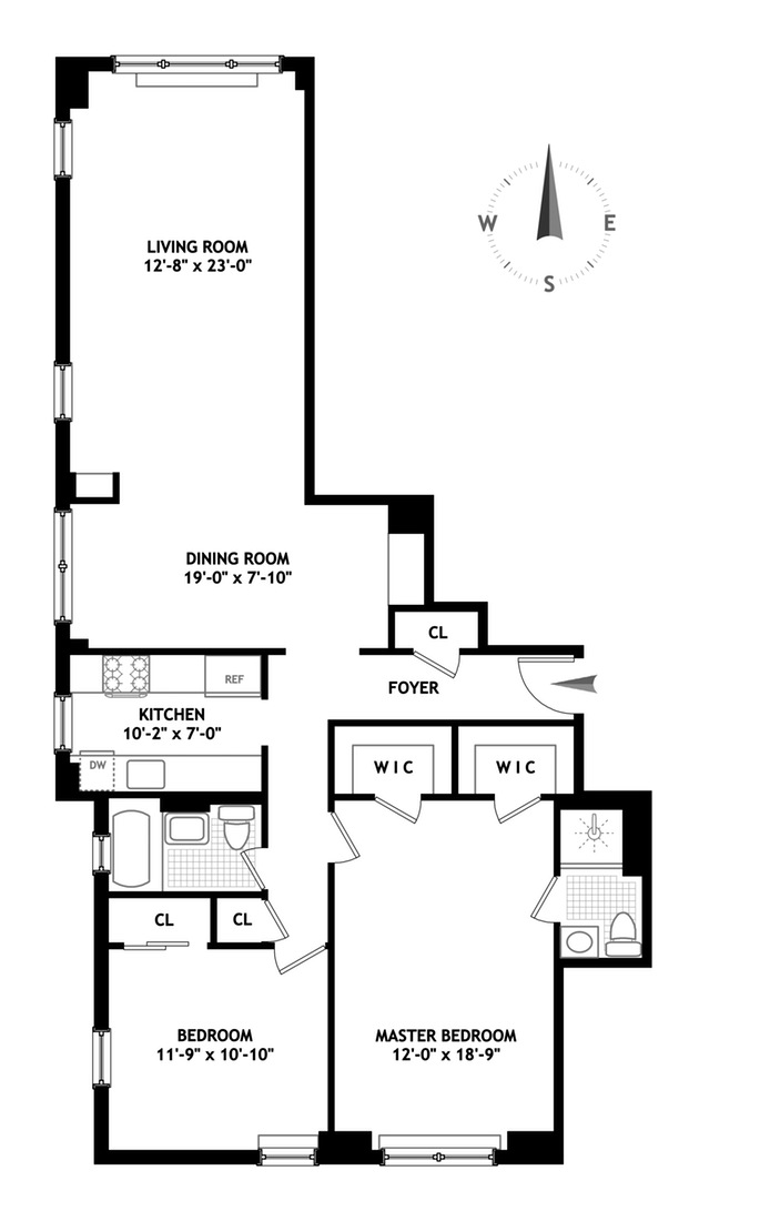 Floorplan for 50 Sutton Place South, 11C