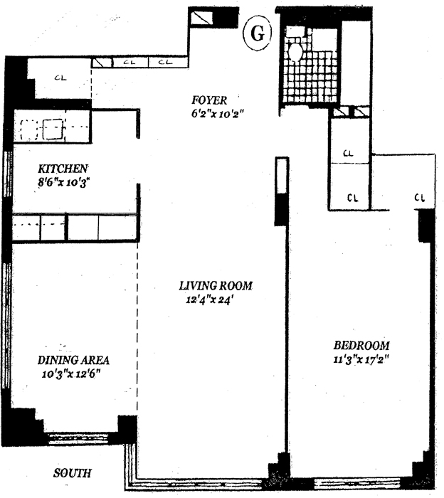 Floorplan for East 53rd Street
