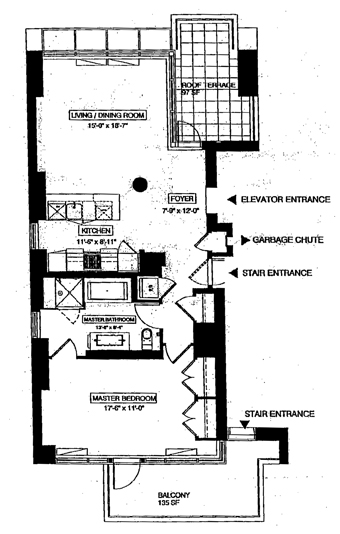 Floorplan for 444 West 19th Street