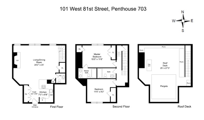 Floorplan for 101 West 81st Street