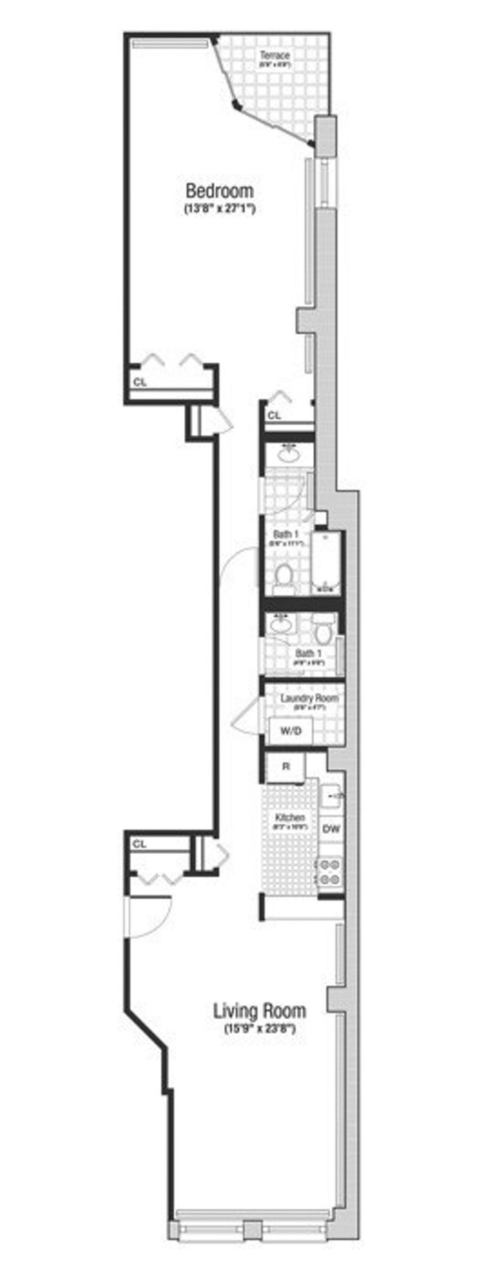 Floorplan for 36 Laight Street, 3A
