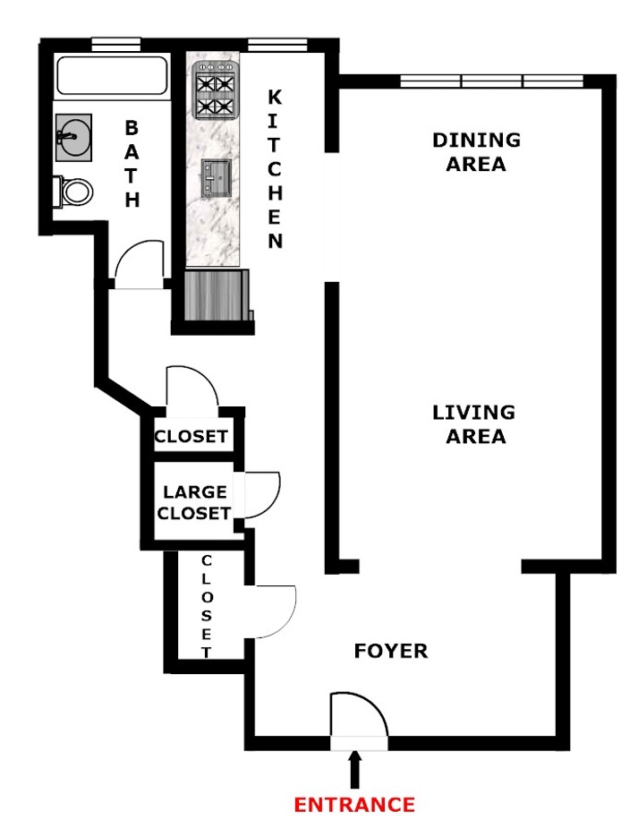 Floorplan for 35 -16 85th St