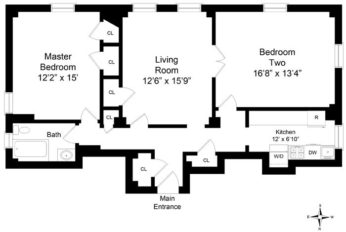 Floorplan for 375 Riverside Drive