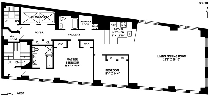 Floorplan for 33 Rector Street, 4TH FLR