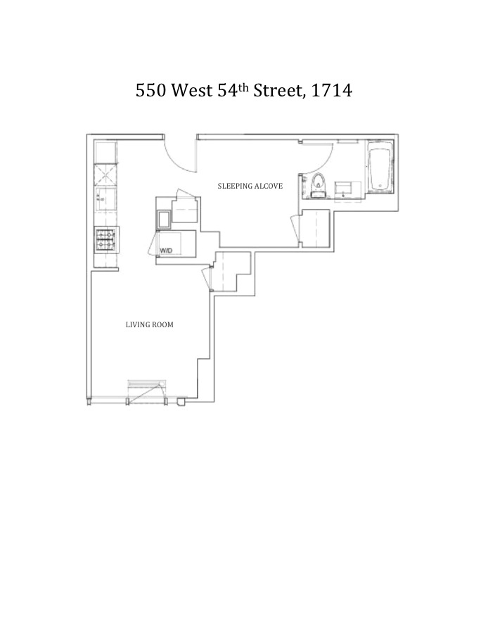 Floorplan for 550 West 54th Street, 1714