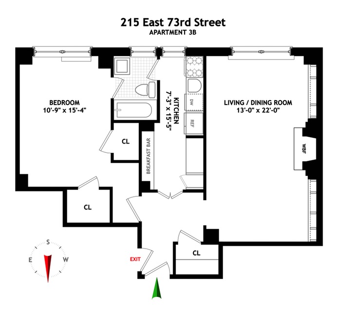 Floorplan for 215 East 73rd Street