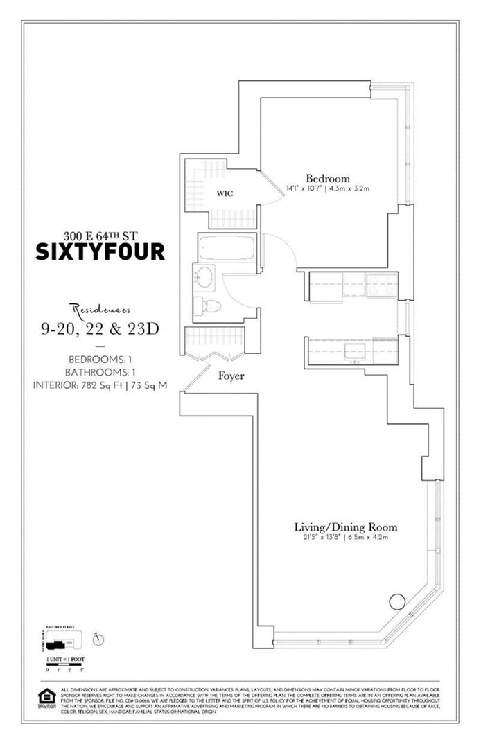 Floorplan for 300 East 64th Street