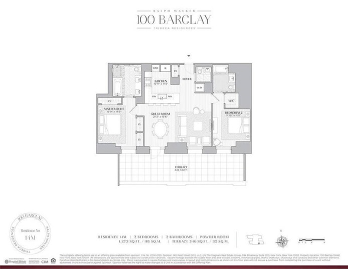 Floorplan for 100 Barclay Street