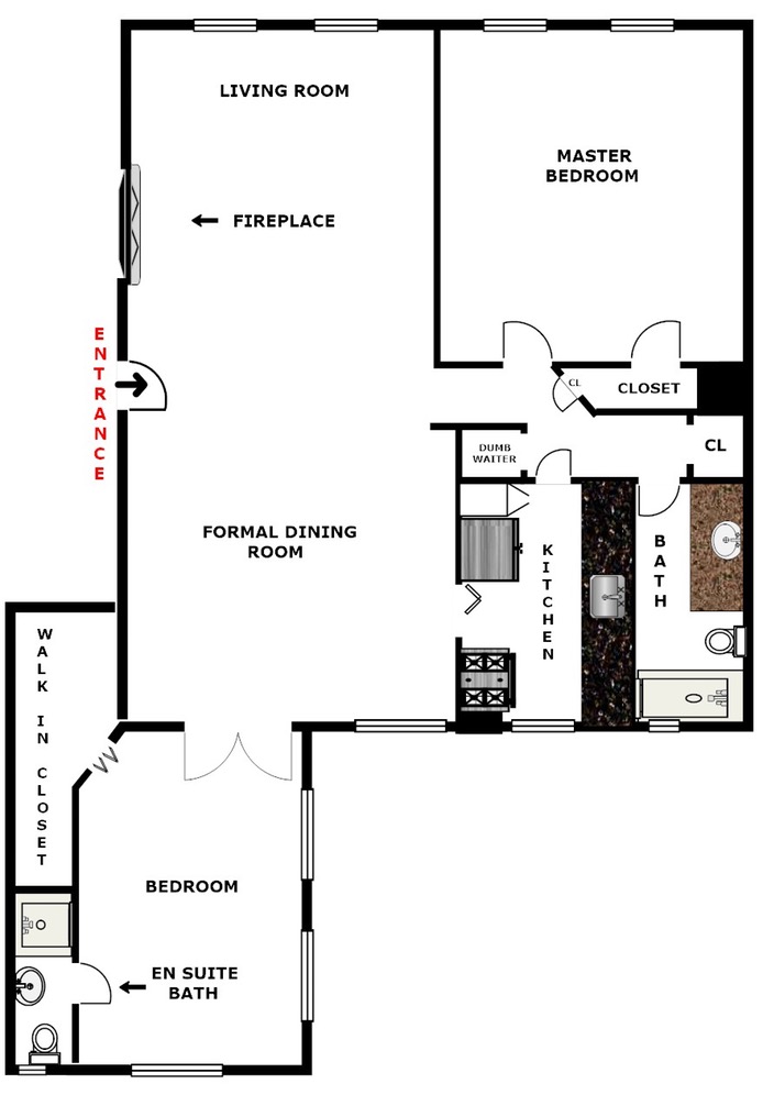 Floorplan for 3442 80th Street