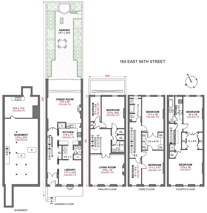Floorplan for 165 East 94th Street