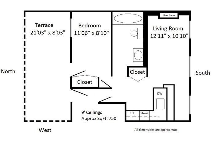 Floorplan for 143 Perry Street