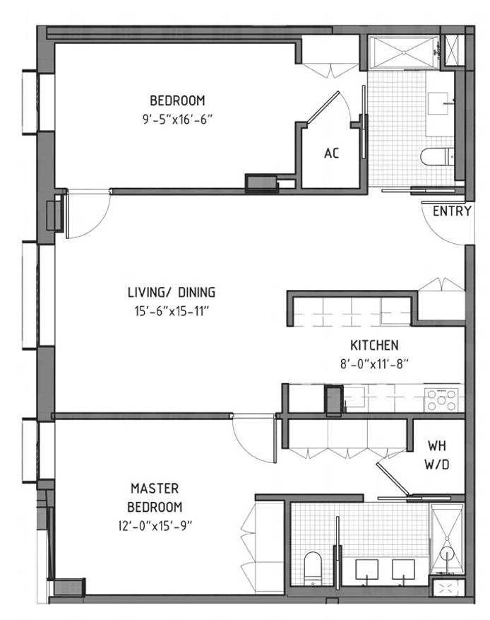 Floorplan for 429 Kent Avenue