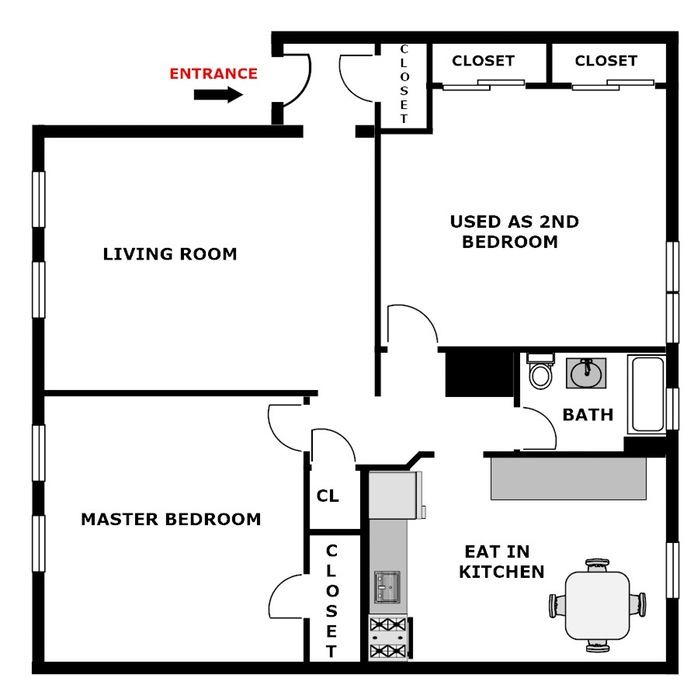 Floorplan for 3533 80th Street