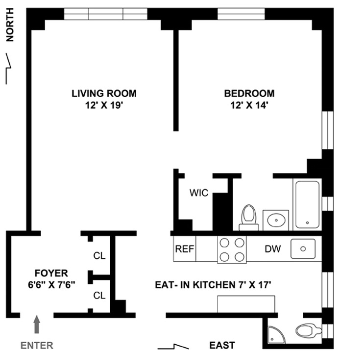 Floorplan for 221 West 82nd Street